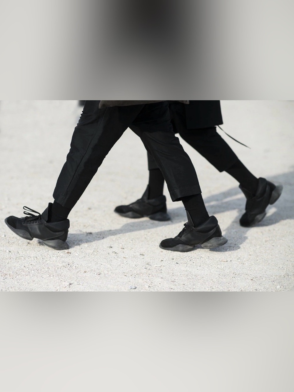 Adidas x Rick Owens Tech Runners BLACK  SZ 5  M17299